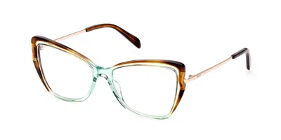 Pucci Emilio  Ep5199 Women's Glasses, Green, Size 55