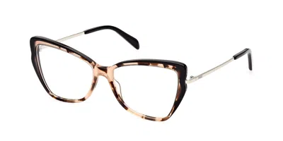 Pucci Emilio  Ep5199 Women's Glasses, Tortoiseshell, Size 55 In Brown