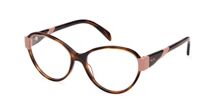 Pucci Emilio  Ep5206 Women's Glasses, Tortoiseshell, Size 55 In Brown