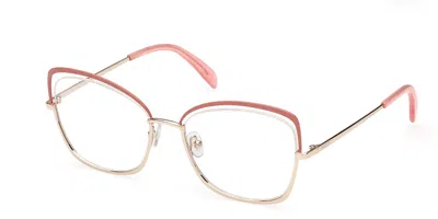 Pucci Emilio  Ep5208 Women's Glasses, Gold, Size 55