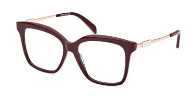 Pucci Emilio  Ep5212 069 Women's Glasses Burgundy Size 54 - Free Lenses - Blue Light Block Available In Multi