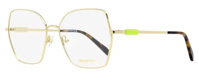 Pucci Emilio  Ep5213 Geometric Butterfly Eyeglasses In Gold