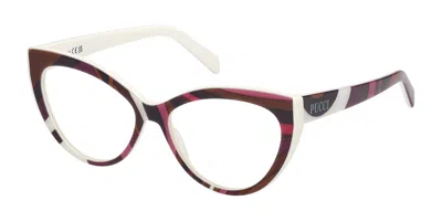 Pucci Emilio  Ep5215 099 Occhiali Da Vista Marroni Per Donna (solo Montatura)