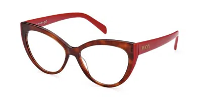 Pucci Emilio  Ep5215 Women's Glasses, Tortoiseshell, Size 54 In Brown