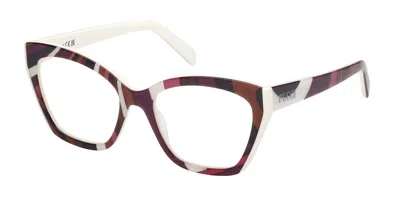 Pucci Emilio  Ep5216 099 Women's Glasses Brown Size 53 - Free Lenses - Blue Light Block Available