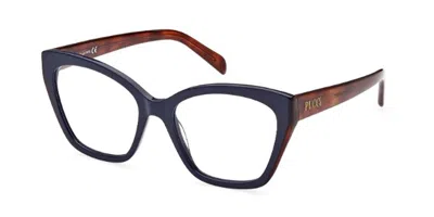 Pucci Emilio  Ep5216 Women's Glasses, Blue, Size 53