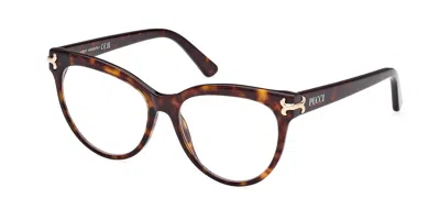 Pucci Emilio  Ep5245 Women's Glasses, Tortoiseshell, Size 53 In Brown