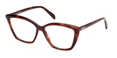 Pucci Emilio  Ep5248 Women's Glasses, Tortoiseshell, Size 55 In Brown