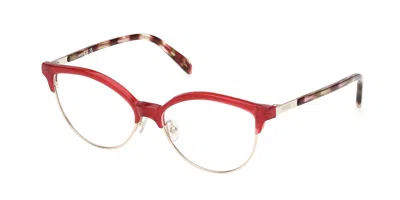 Pucci Emilio  Ep5259 066 Women's Glasses Red Size 55 - Free Lenses - Blue Light Block Available