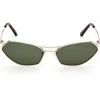 Pucci Geometric Metal & Acetate Rectangle Sunglasses In Green