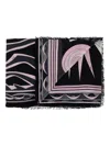 Pucci Geometric-print Frayed Scarf Accessories In Multi