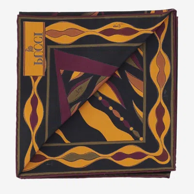 Pucci Emilio  Geometric Silk Scarf In Multi