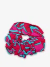 Pucci Emilio  Girls Multicolor? Patterned Viscose Mini Accessory With Gathers In Multi