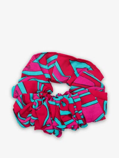 Pucci Emilio  Girls Multicolor? Patterned Viscose Mini Accessory With Gathers