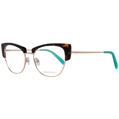 Pucci Emilio  Gold Metal Glasses Women's (frames) In Multi