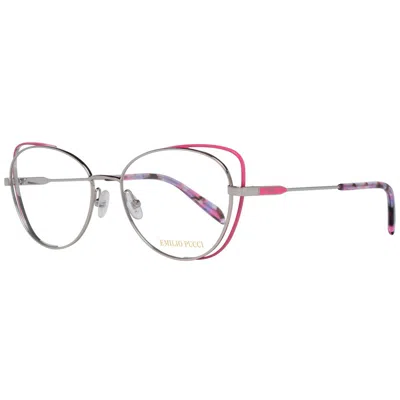 Pucci Emilio  Gray Metal Glasses Women's (frames) In Metallic