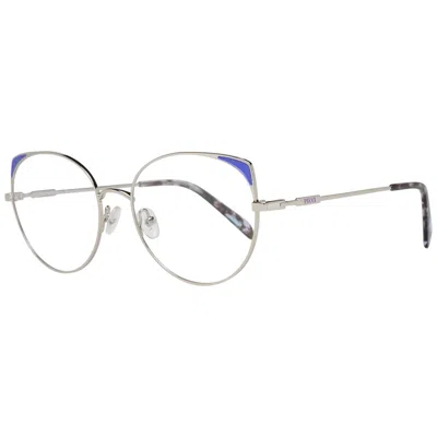 Pucci Emilio  Gray Metal Glasses Women's (frames) In Metallic