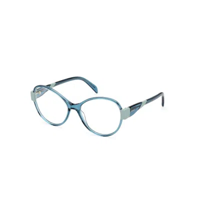 Pucci Emilio  Green Acetate Glasses Women's (frames) In Blue