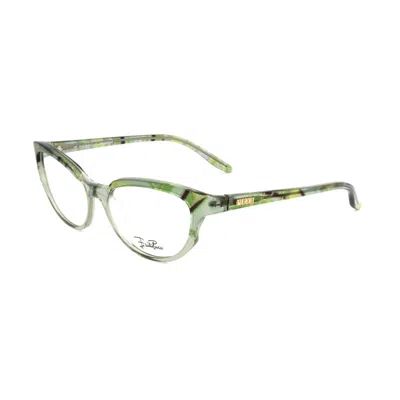 PUCCI EMILIO PUCCI GREEN PLASTIC GLASSES WOMEN'S (FRAMES)