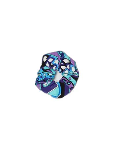 Pucci Emilio  Hair Tie With Zip Detail In Blue