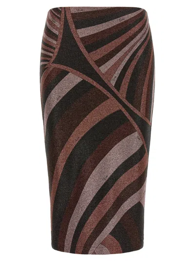 Pucci Emilio  Iride Skirt In Black