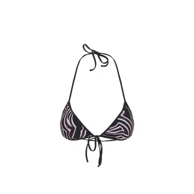 Pucci Emilio  Khaki Pink Bra Bikini In Black