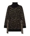Pucci Embroidered Polyester Blend Oversize Sweater In Multi
