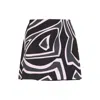 Pucci Wrap Mini Skirt In Silk Twill With Marmo Print In Multi