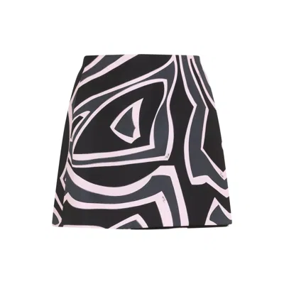PUCCI EMILIO PUCCI LABYRINTH PRINT WRAP MINI SKIRT