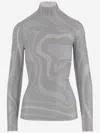 Pucci Long-sleeved Sweater In Gray