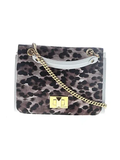Pre-owned Pucci Emilio  Leather Crossbody Bag In Gray