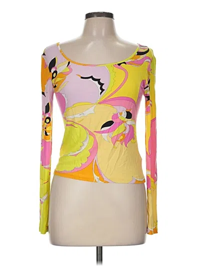 Pre-owned Pucci Emilio  Long Sleeve T-shirt In Pink