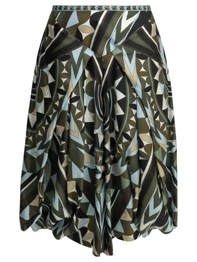 Pucci Emilio  "manuba" Casual Pants In Green