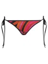 Pucci Emilio  Marmo Red Polyamide Elastane Bikini Briefs In Red