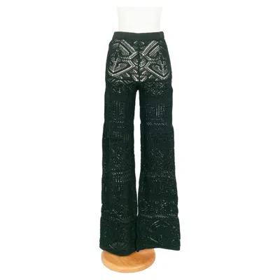 Pre-owned Pucci Emilio  Mesh Trousers In Black