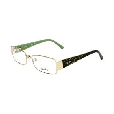 Pucci Multicolor Metal Frames In Green