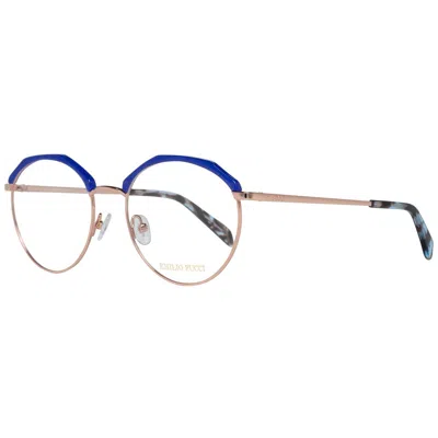 Pucci Emilio  Multicolor Metal Glasses Women's (frames) In Blue