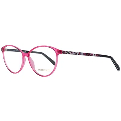 Pucci Emilio  Multicolor Plastic Glasses Women's (frames) In Pink