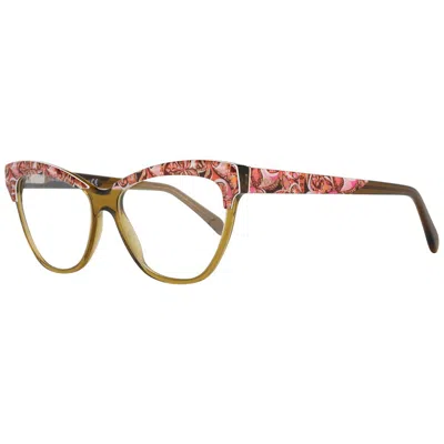 Pucci Emilio  Multicolor Plastic Glasses Women's (frames) In Gold