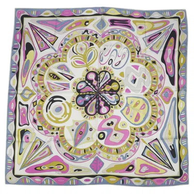 Pre-owned Pucci Emilio  Multicolor Silk Scarf In Gray