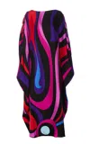 Pucci Kaftan Long Dress In Multicolour