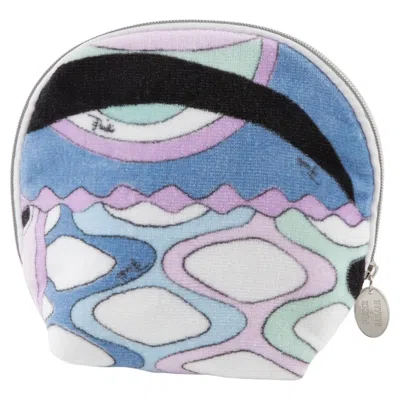 Pre-owned Pucci Emilio  Multicolour Cotton Terry Pouch Vanity Case In Gray