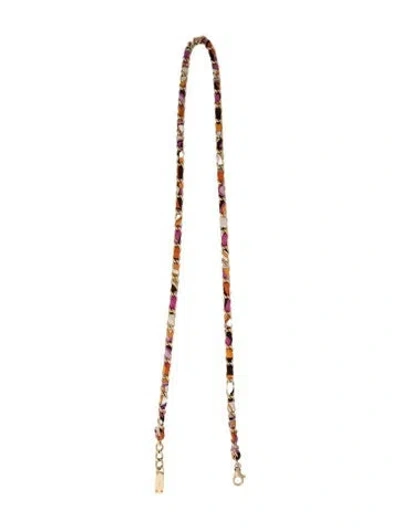 Pre-owned Pucci Emilio  Nylon Shoulder Strap In White
