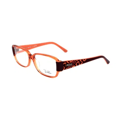PUCCI EMILIO PUCCI ORANGE PLASTIC GLASSES WOMEN'S (FRAMES)