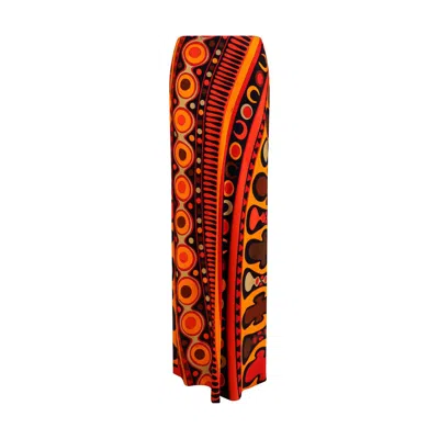 Pucci Printed Tulle Maxi Skirt In Multi