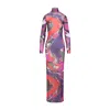 Pucci Orchid Print Dress In Multi