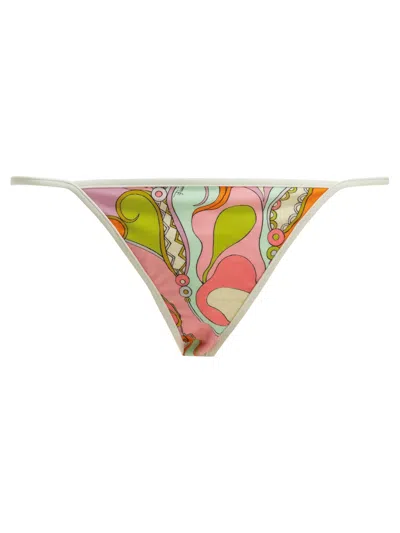 Pucci Emilio  "orchidee" Bikini Briefs In Multi