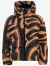 Pucci Emilio  Padded Jacket With Abstract Print In Brown