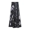 Pucci Geometric High Waist Wide Leg Trousers In Blue