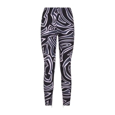 Pucci Abstract Pattern Stretch Fit Trousers In Black